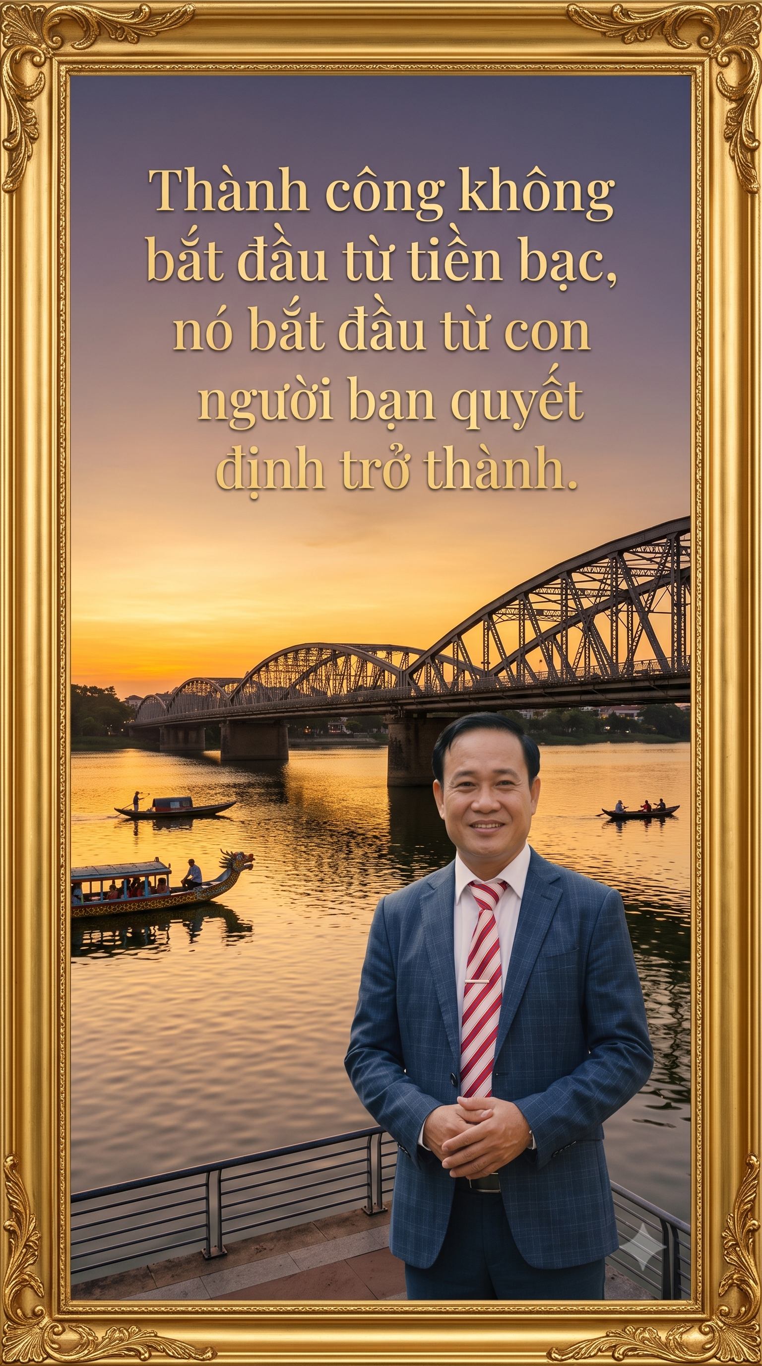 Thành công không bắt đầu từ tiền bạc, nó bắt đầu từ con người bạn quyết định trở thành